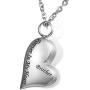 HOUSWEETY''Forever in My Heart Brother'' Cremation Jewelry Keepsake Memorial Urn Necklace