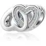 MZC Jewelry Double Heart Charm Beads for European Charms Bracelets Necklace MZC Jewelry Double Heart Charm Beads for European Charms Bracelets Necklace