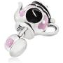 Choruslove Cup Charms 925 Sterling Silver Teapot and Cup Set, Magic Lamp of Aladdin, Coffee Cup Beads Suitable for European Style Bracelet, Gift for Valentines Day/Mothers Day/Christmas