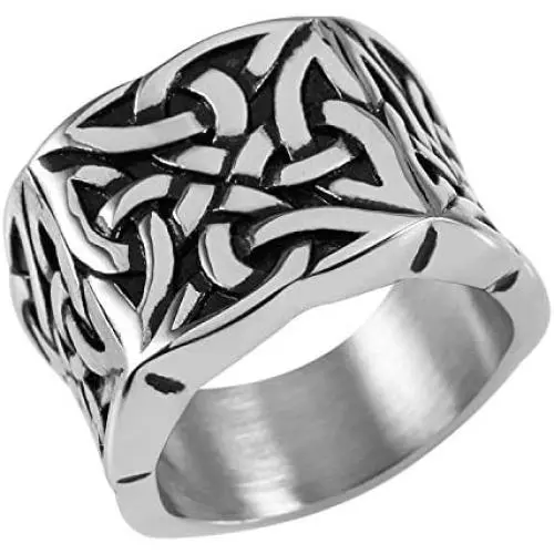 HZMAN Men Vintage Stainless Steel Rings Viking Valknut Vegvisir Pirate Norse Symbol Jewelry HZMAN Men Vintage Stainless Steel Rings Viking Valknut Vegvisir Pirate Norse Symbol Jewelry