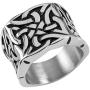 HZMAN Men Vintage Stainless Steel Rings Viking Valknut Vegvisir Pirate Norse Symbol Jewelry