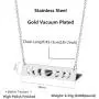 UALGL Stainless Steel Moon Phase Pendant Necklace Bar Chain Choker Necklace for Women Girls Triple Goddess Jewelry UALGL Stainless Steel Moon Phase Pendant Necklace Bar Chain Choker Necklace for Women Girls Triple Goddess Jewelry
