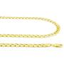 Nuragold 10k Yellow Gold 7mm Cuban Curb Link Chain Bracelet, Mens Womens Lobster Lock 7'' 7.5'' 8'' 8.5'' 9''