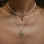 Mini Irregular Pearls Choker Necklaces 3-3.5mm Handpicked Pearls Strands Chain for Women Girls Dainty Jewelry Women’s Day