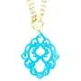 ZENZII Colorful Deco Pendant 2-in-1 Necklace with Toggle - Swirl Emblem Acrylic Resin Charm with Silver and Gold Chain for Women ZENZII Colorful Deco Pendant 2-in-1 Necklace with Toggle - Swirl Emblem Acrylic Resin Charm with Silver and Gold Chain for Women