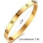 YCSLYW Love Friendship Stainless Steel Bracelet Bracelet Hinge Love Jewelry with Crystal Bracelet Gift Gift for Female Teen Girl