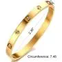 YCSLYW Love Friendship Stainless Steel Bracelet Bracelet Hinge Love Jewelry with Crystal Bracelet Gift Gift for Female Teen Girl