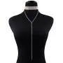 Rhinestones Choker Necklace Double Layer Full Crystal Wide Y Collar Necklace Sexy Dainty CZ Diamond Rhinestones Choker Necklace Double Layer Full Crystal Wide Y Collar Necklace Sexy Dainty CZ Diamond