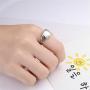 Simple Heart Cremation Urn Ring for Ashes Hold Loved Ones Ashes Memorial Jewelry for Funeral Keepsake Gift