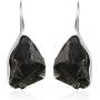 Shop LC 925 Sterling Silver Healing Pain Relief Black Rough Cut Karelian Shungite Dangle Drop Earrings Prom Jewelry for Women Mothers Day Gifts