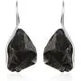 Shop LC 925 Sterling Silver Healing Pain Relief Black Rough Cut Karelian Shungite Dangle Drop Earrings Prom Jewelry for Women Mothers Day Gifts