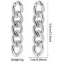ZRosse Chic Gold Drop Earrings Long Chain Geometric Dangle Earrings For Women Minimalist Metal Earrings Statement Jewelry