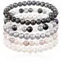 Set Of 5 Genuine Freshwater Cultured 7mm Multicolored Pearl Stretch Bracelets 7.5'' Set Of 5 Genuine Freshwater Cultured 7mm Multicolored Pearl Stretch Bracelets 7.5''