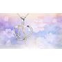 YFN Cat Necklaces 925 Sterling Silver Two-Tone Heart Jewelry, Love Heart Necklace for Women,Girls Cat Lovers