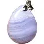 DUOVEKT Necklace Pendant Natural Blue Lace Agate Jewelry for Women Man Crystal 27x21x9mm Stone Water Drop Beads Gemstone AAAAA
