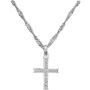 Montana Silversmiths Womens Rhinestone Cross Pendant Necklace - Nc746