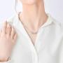 IEFLIFE Custom Name Necklace Personalized, 14K Gold Plated Personalized Name Necklace White Gold Plated Monogram Necklace Personalized Jewelry Name Plate Necklace Gifts for Women Girls Kids