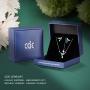 CDE Jewelry Sets Hummingbird S925 Sterling Silver Pendant Necklace Pearl Earrings Set Embellished with Austrian Crystals Birthday Mothers Day Jewelry Gifts for Mom Women Girls