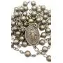Nazareth Store Metal Beads Combat Rosary Necklace St Therese Virgin Of The Smile Medal with Crucifix Vintage Design - Velvet Bag Nazareth Store Metal Beads Combat Rosary Necklace St Therese Virgin Of The Smile Medal with Crucifix Vintage Design - Velvet Bag