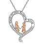 Gifts for Sister 925 Sterling Silver Always My Sister Forever My Friend Heart Necklace Pendant Jewelry Birthday Graduation Gift for Women