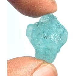 gemhub Rare Raw Sky Blue Aquamarine 14.10 Ct Uncut Rough Aquamarine Natural Raw Healing Crystal Loose Gem