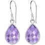Orchid Jewelry 2.25 CTW Natural 12X8MM Pear Purple Amethyst 925 Sterling Silver Dangle Earrings For Women – A February Birthstone Gemstone- A Beautiful Pair For Little Girls and Lovely Ladies