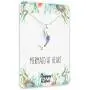 Mermaid Necklace – Cute Mermaid Gift Charm for Women, Girls & Teens – “Mermaid at Heart” Message Card