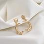 LOYATA Star Huggie Earrings Gold Dangle Hoop Drop 14K Gold Filled Dainty Small Simple Hypoallergenic Jewelry Gift for Women