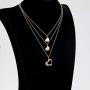 G-Ahora Big Sis Middle Sis Little Sis Jewelry Necklace Set of 2 3 Sisters Gift Best Friend Necklace