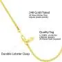 Lifetime Jewelry 2.3mm Box Chain Anklet for Women & Girls 24k Real Gold Plated Lifetime Jewelry 2.3mm Box Chain Anklet for Women & Girls 24k Real Gold Plated