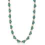 Gem Stone King 18 Inch Simulated Turquoise Howlite and Cultured Freshwater Pearl and Spacers Necklace + Earrings