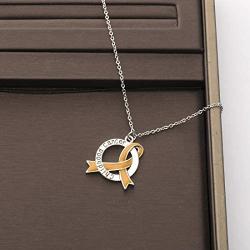 LBSBO Childhood Cancer Awareness Ribbon Clip-on Charm/Necklace Childhood Cancer Support Jewelry