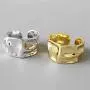 6 Pcs Chunky Gold Open Rings Boho Adjustable Statement Rings Set Gothic Punk Gold Brass Chunky Twisted Chain Geometric Rings for Women Girl Jewelry 6 Pcs Chunky Gold Open Rings Boho Adjustable Statement Rings Set Gothic Punk Gold Brass Chunky Twisted Chain Geometric Rings for Women Girl Jewelry