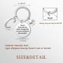 G-Ahora Elephant Keychain with Initial Elephant Charm You are Braver Elephant Gift for Women Girl