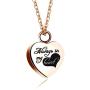 Cool Jewelry Stainless Steel Always in My Heart Pendant Urn Keepsake Necklace for Ashes Cremation Memorial Jewelry