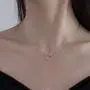 N/W Sterling Silver Coin Necklace for Women Girls Minimalist Full Karma Moon Circle Ring Bar Ball Pendant Choker Adjustable Chain Simple Personalized Promise Jewelry Birthday Valentine