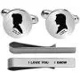 Kooer I Love You I Know Custom Personalized Wedding Engraved Cuff Links Tie Clip Set Engrave Wedding Cufflinks Jewelry Gift for Groom Kooer I Love You I Know Custom Personalized Wedding Engraved Cuff Links Tie Clip Set Engrave Wedding Cufflinks Jewelry Gift for Groom