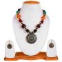 YouBella Jewellery Bollywood Ethnic Tribal Beads Traditional Indian Necklace Set with Earrings for Women