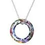 925 Sterling Silver Circle Necklace with Swarovski Crystal, Jewelry for Women Teen Girls 925 Sterling Silver Circle Necklace with Swarovski Crystal, Jewelry for Women Teen Girls
