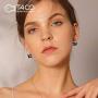 T400 Blue Purple Pink Crystal Butterfly Lever Back Earrings Birthday Gift for Women Girls