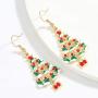 ALoveSoul Christmas Earrings for Women - Xmas Dress Up Jewelry Earrings, Christmas Tree Earrings, Apple Earrings, Ball Asymmetric Earrings