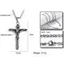 Cross Necklace for Men Stainless Steel Silver Gold Crucifix Pendant Necklace Simple Jewelry Gifts, 22 inches Chain Cross Necklace for Men Stainless Steel Silver Gold Crucifix Pendant Necklace Simple Jewelry Gifts, 22 inches Chain