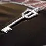 PPX 3 Pieces Set Kingdom Hearts Soras Crown & Roxass Cross Necklaces Anime Cosplay Figure Pendant for Fans