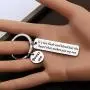 Zuo Bao Bonus Son Keychain Son in Law Stepson Gift Its Not Flesh and Blood But The Heart That Makes You My Son Adoption Gift