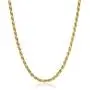 Amazon Essentials Gold or Rhodium Plated Sterling Silver Diamond Cut Rope Chain Necklace Amazon Essentials Gold or Rhodium Plated Sterling Silver Diamond Cut Rope Chain Necklace