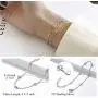 ChicSilver 925 Sterling Silver Simple Durable Cuban Link/Figaro/Twist Rope/Bead Chain Bracelet for Women Teen Girls(with Gift Box) ChicSilver 925 Sterling Silver Simple Durable Cuban Link/Figaro/Twist Rope/Bead Chain Bracelet for Women Teen Girls(with Gift Box)