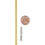 Lifetime Jewelry 2.2mm Curb Link Chain Necklace for Women & Men 24k Gold Plated