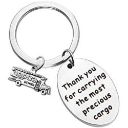 SEIRAA Bus Driver Keychain Retirement Gift for Driver Appreciation Gift School Bus Driver Jewelry