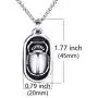 Elfasio Scarab Eye of Horus Egypt Necklace for Men Stainless Steel Both Sided Ancient Egyptian Symbol Protection Pendant Chain Set 18-30 inch Elfasio Scarab Eye of Horus Egypt Necklace for Men Stainless Steel Both Sided Ancient Egyptian Symbol Protection Pendant Chain Set 18-30 inch
