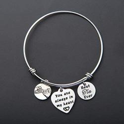 MAOFAED Aunt Gift Best Tia Ever You are Always in My Heart Aunt Bracelet Auntie Gift Auntie Bracelet Auntie Birthday Gift Auntie Keepsake